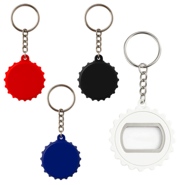 Llavero metálico con destapador promocional | MK 069