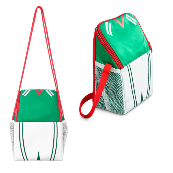 Lonchera tricolor con correa ajustable y mallas laterales | MX 027