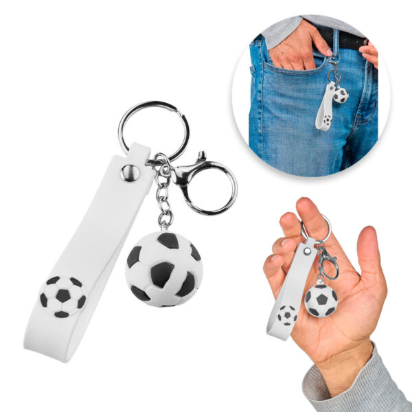 Llavero promocional en forma de balón de soccer | MK 067