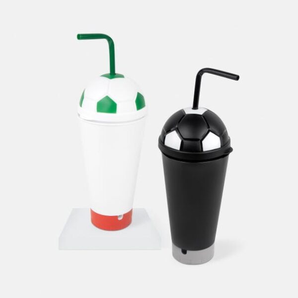 Vaso doble pared con tapa y boquilla tipo trompeta | SOC 058
