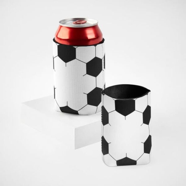 Porta latas de neopreno con diseño de balón | SOC 425